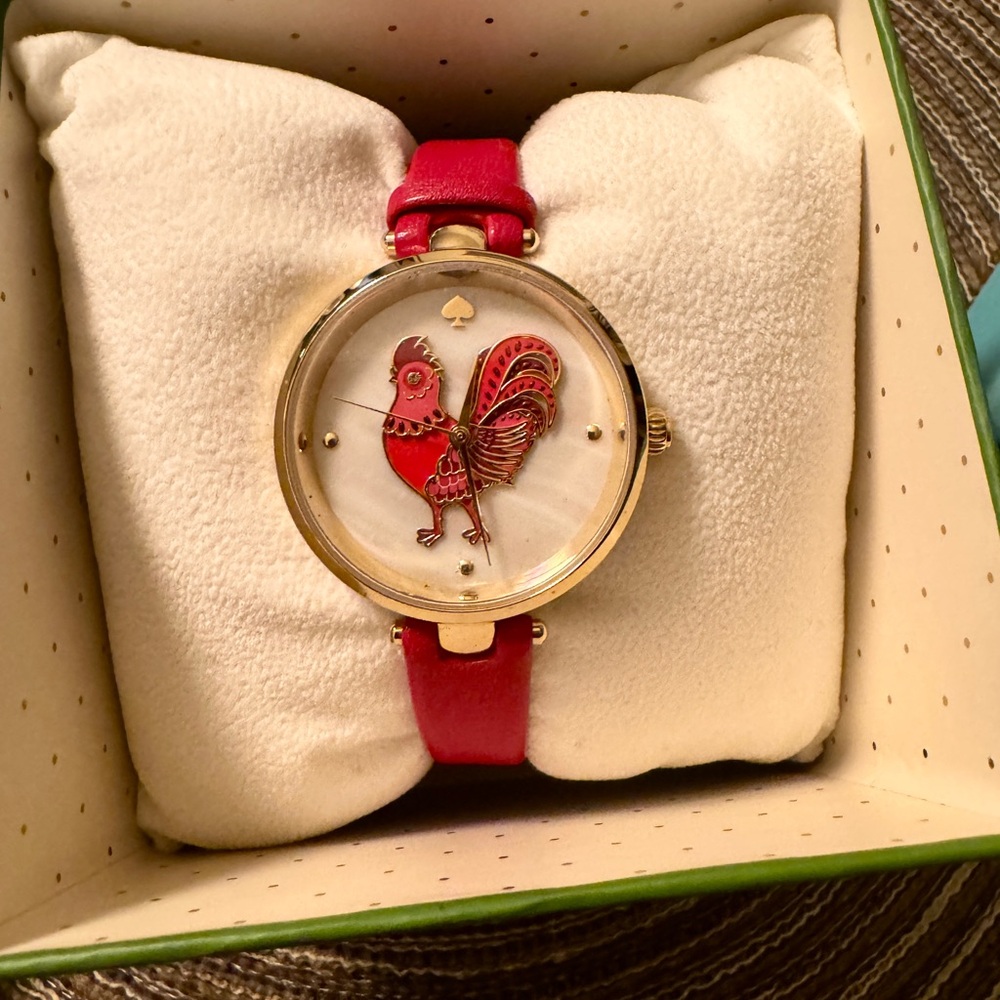 Kate Spade Holland Rooster Watch NIB - Picture 2 of 6